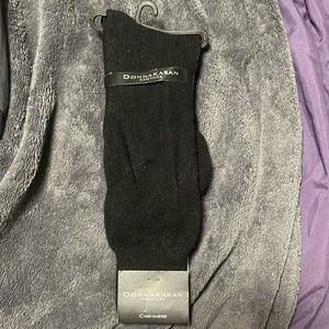 Donna Karan New York cashmere men’s socks black vintage new old stock